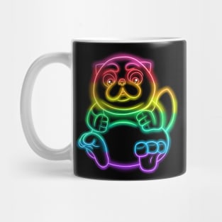 Neon Cute Fat Cat Mug